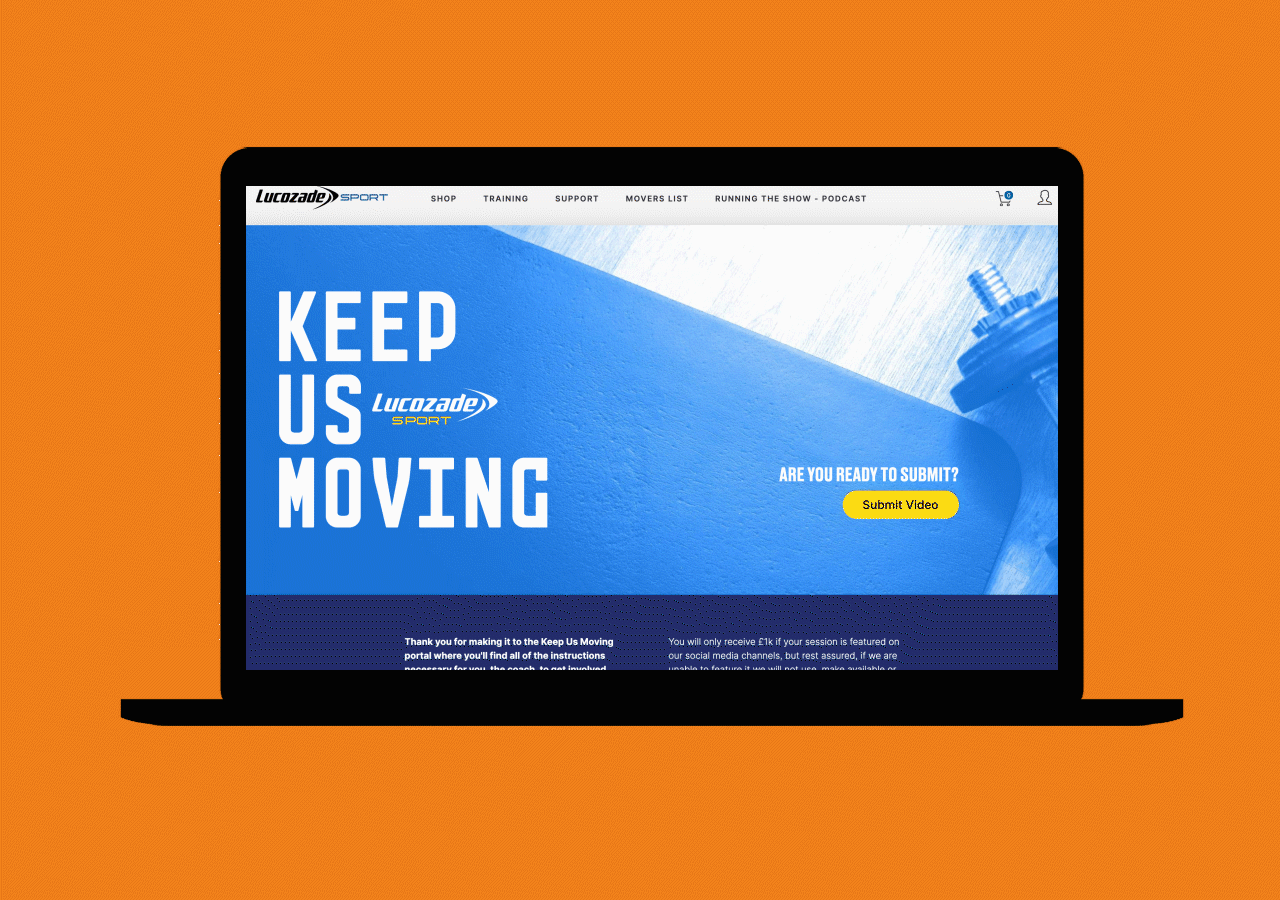 LUCOZADE SPORT - KEEP US MOVING